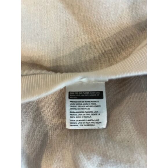 Levi's Women's Cropped Sweatshirt Pink Blue Logo Size M Long Sleeve Casual - Picture 3 of 5